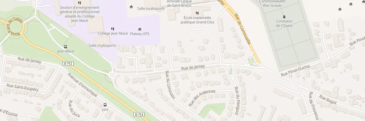 Plan du 54 Rue de Jersey à Saint-Brieuc