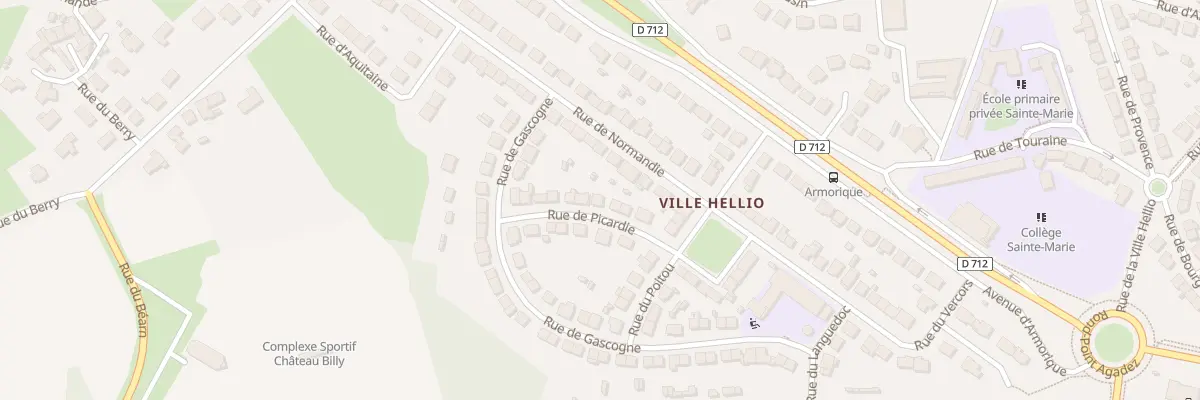 Plan du 8 Rue de Picardie à Saint-Brieuc