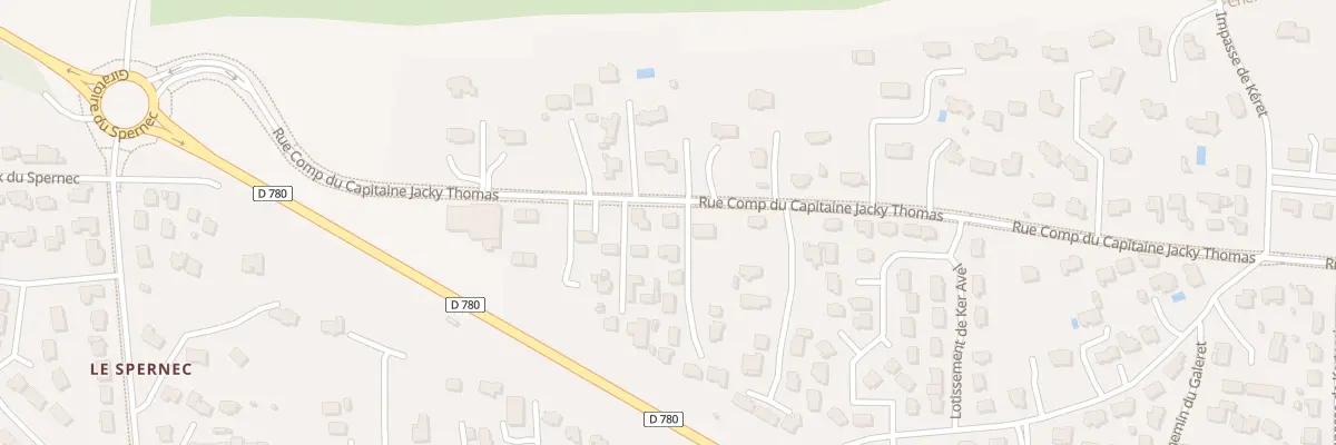 Plan du 8964 Rue Comp du Cap Jacky Thomas à Sarzeau