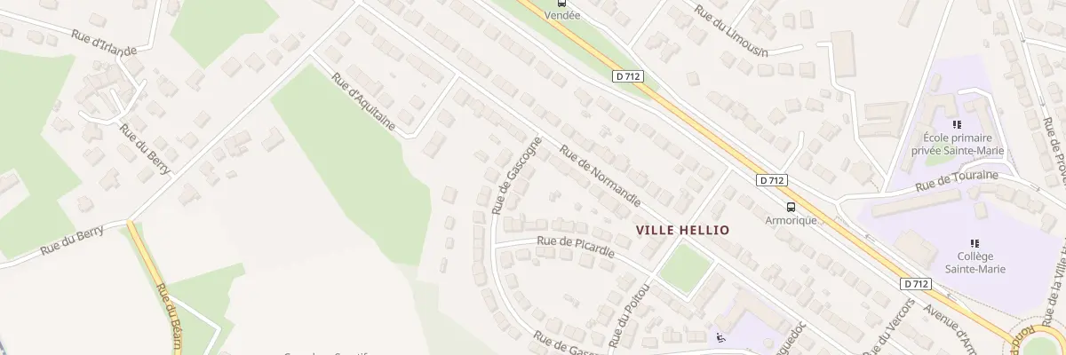 Plan du 36 Rue de Gascogne à Saint-Brieuc