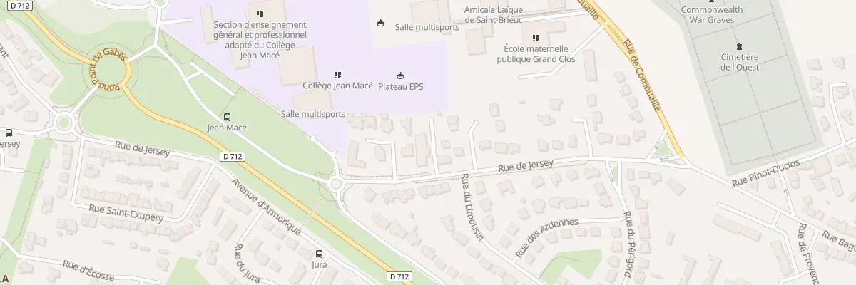 Plan du 62 Rue de Jersey à Saint-Brieuc
