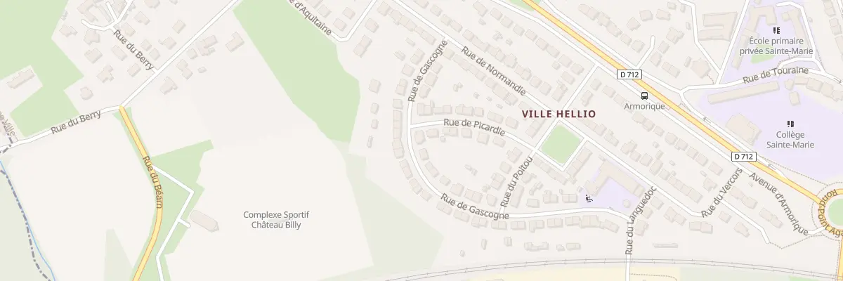 Plan du 28 Rue de Gascogne à Saint-Brieuc