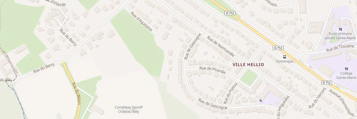 Plan du 59 Rue de Gascogne à Saint-Brieuc