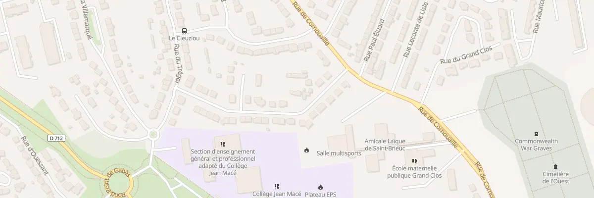 Plan du 21 Rue Jean Magloire Dorange à Saint-Brieuc