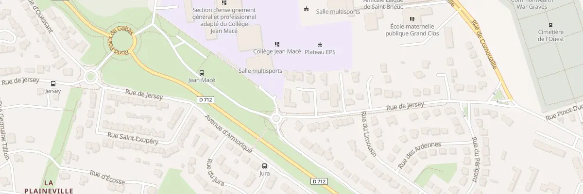 Plan du 70 Rue de Jersey à Saint-Brieuc