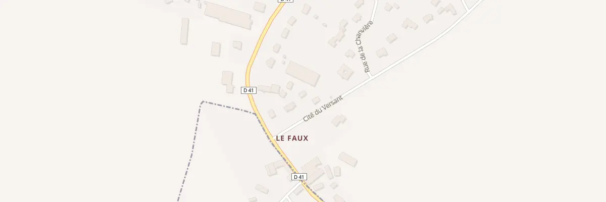 Plan du 5B Le Faux à Trévé