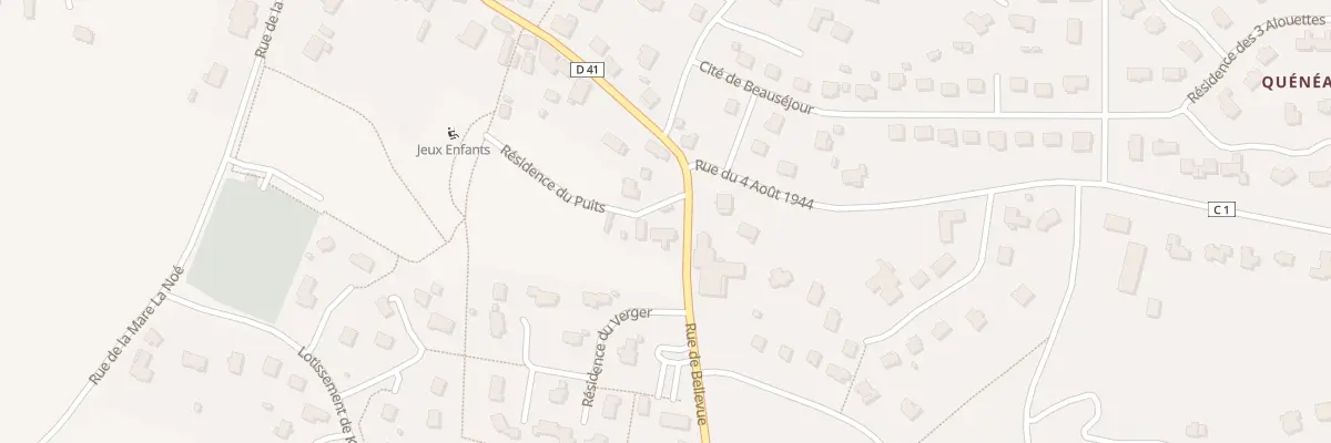 Plan du 2 Rue de Bellevue à Trévé
