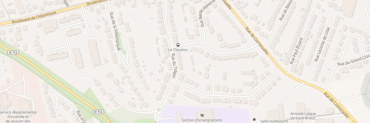 Plan du 27 Rue du Trégor à Saint-Brieuc