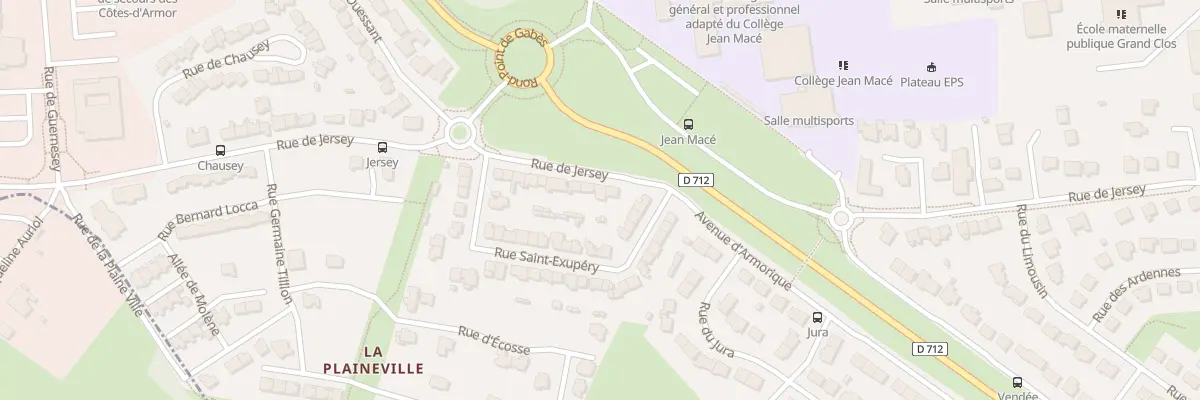 Plan du 93 Rue de Jersey à Saint-Brieuc