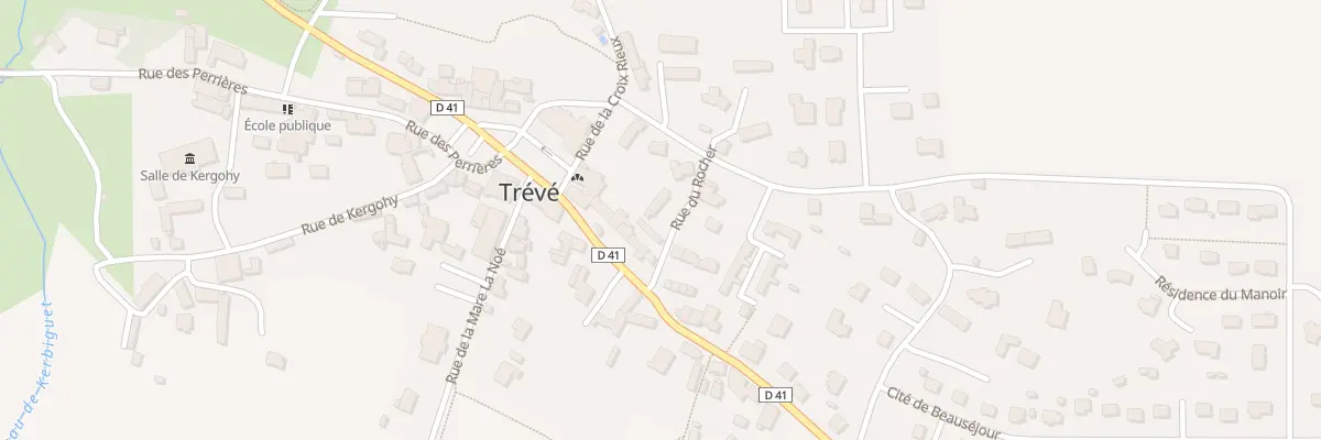 Plan du 1 Rue du Rocher à Trévé