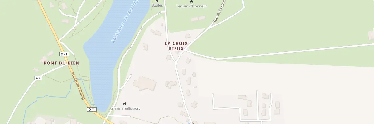 Plan du 16 Rue de la Croix Rieux à Trévé