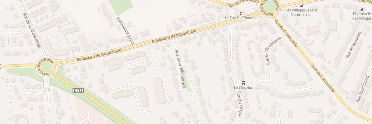 Plan du 7 Rue de La Villemarqué à Saint-Brieuc