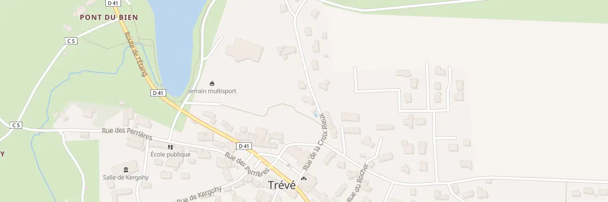 Plan du 1 Rue de la Croix Rieux à Trévé