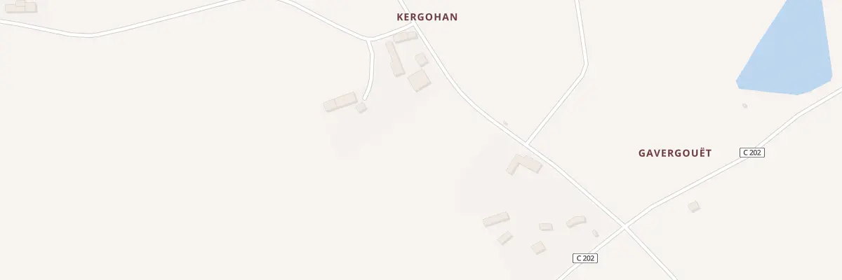 Plan du 1 Kergohan à Crédin