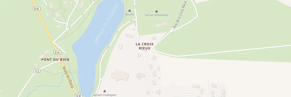 Plan du 11 Rue de la Croix Rieux à Trévé