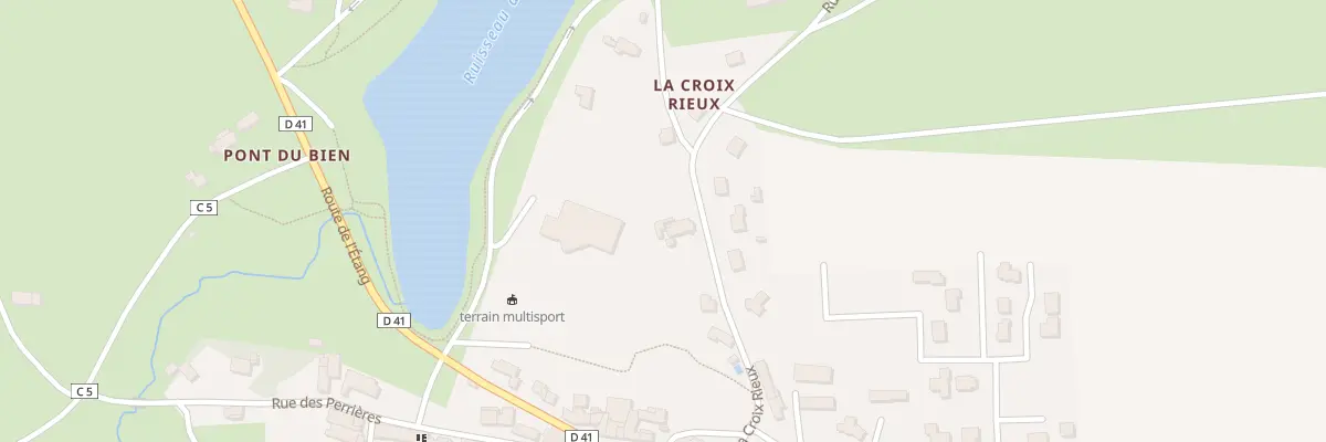 Plan du 5 Rue de la Croix Rieux à Trévé