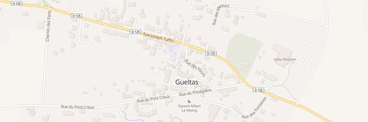 Plan du 2 Rue des Fleurs à Gueltas