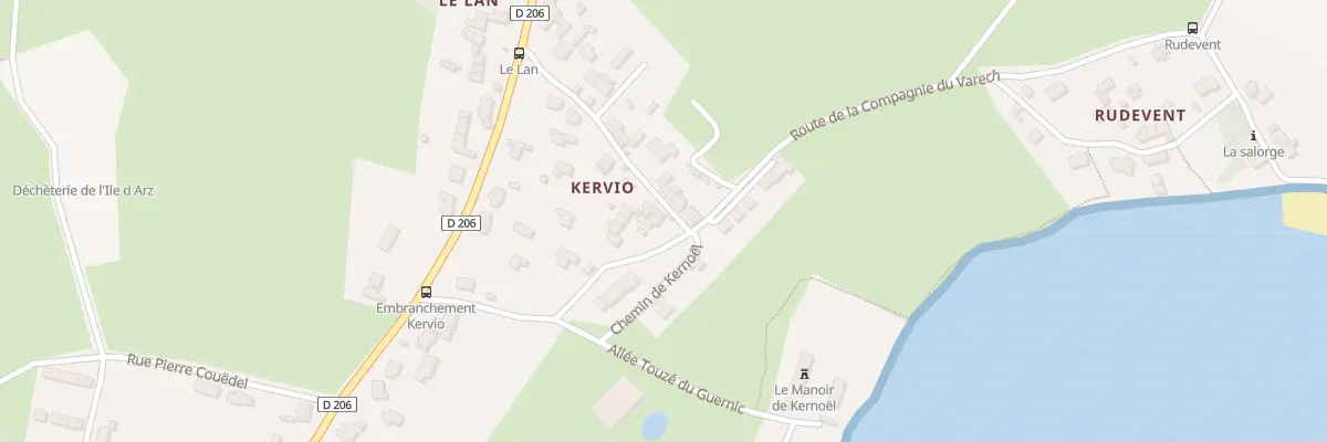 Plan du 5553 Kervio à Île-d’Arz