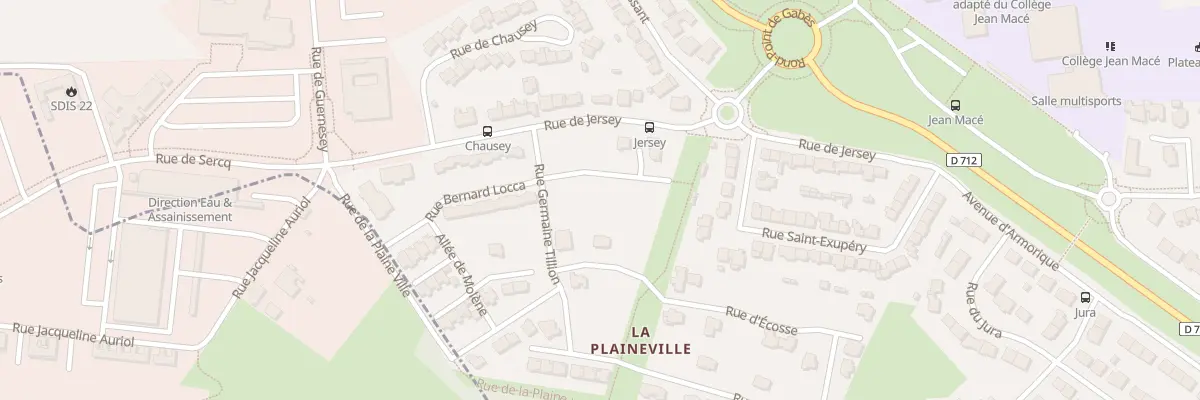 Plan du 7 All Jorge Semprún à Saint-Brieuc