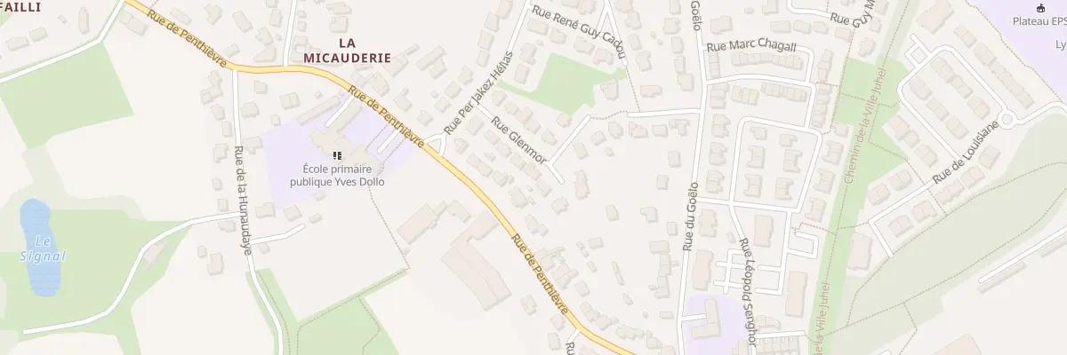 Plan du 10 Rue Glenmor à Saint-Brieuc
