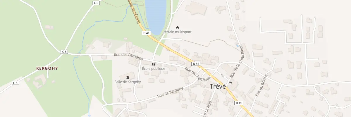 Plan du 2 Rue des Perrières à Trévé