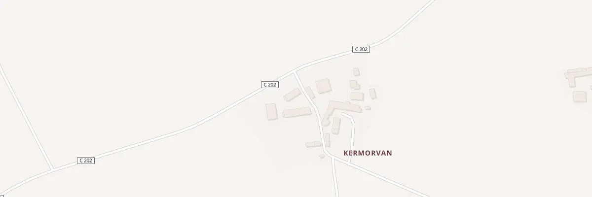 Plan du 3 Kermorvan à Crédin