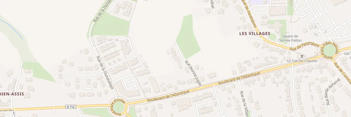 Plan du 9 Rue Jeanne Jugan à Saint-Brieuc