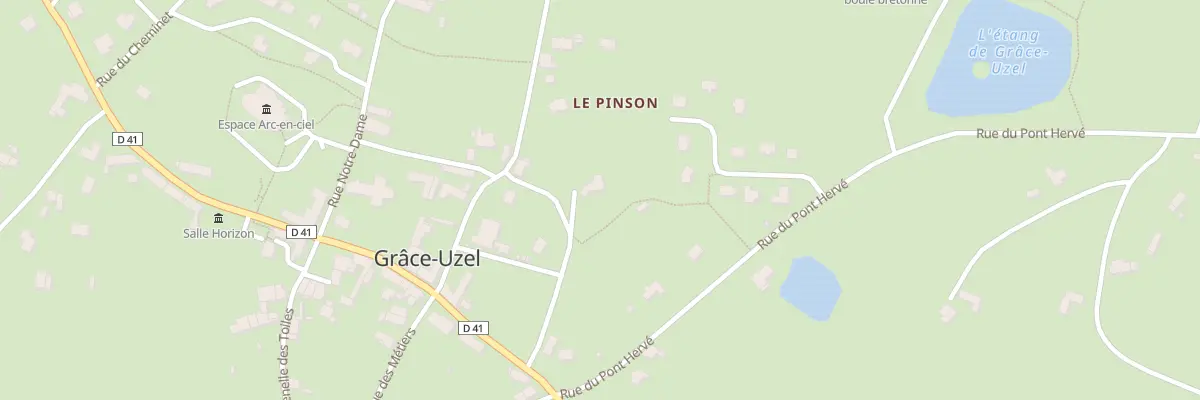 Plan du 3 Rue des Châtaigniers à Grâce-Uzel