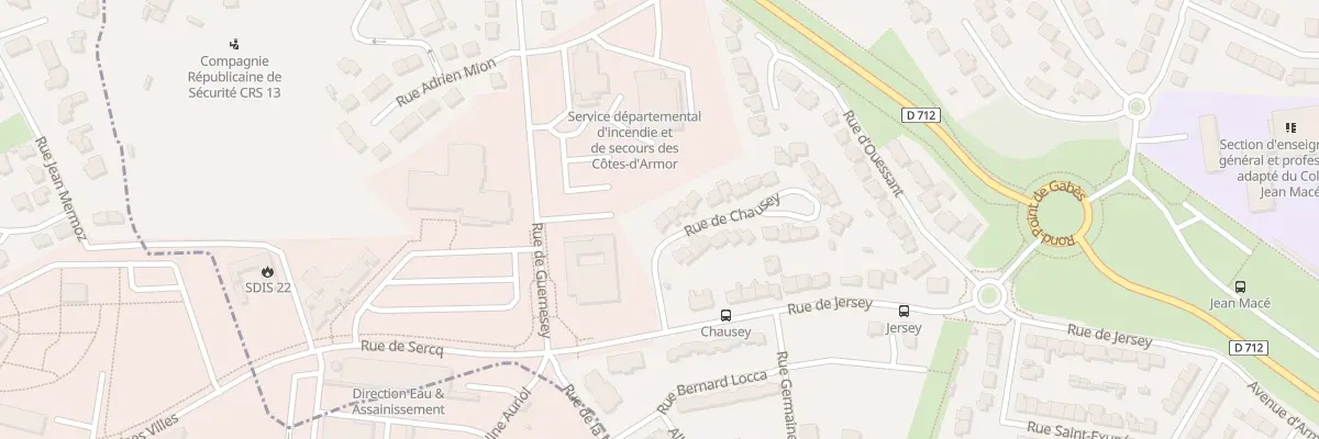 Plan du 11 Rue de Chausey à Saint-Brieuc