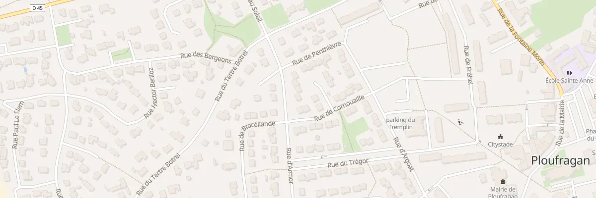 Plan du 7 Rue d’Armor à Ploufragan