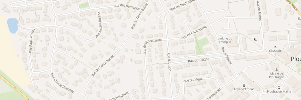 Plan du 16 Rue de Brocéliande à Ploufragan