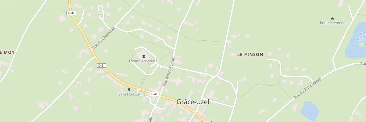 Plan du 1 Ven du Presbytère à Grâce-Uzel