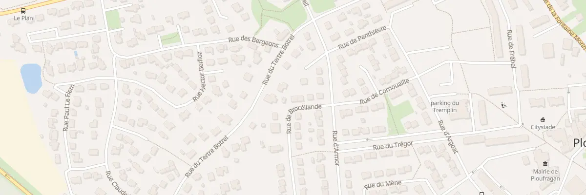 Plan du 25 Rue de Brocéliande à Ploufragan