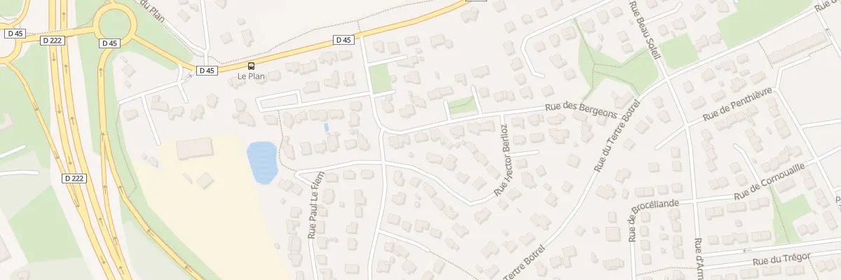 Plan du 16 Rue des Bergeons à Ploufragan
