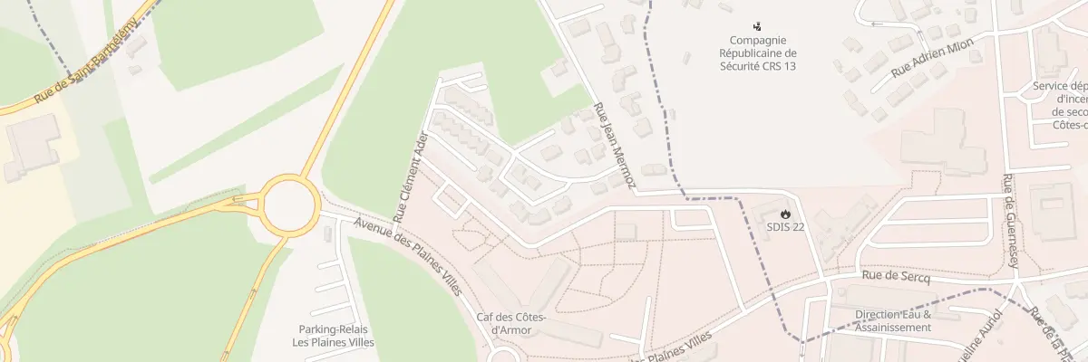 Plan du 7 Rue Elise Deroche à Ploufragan
