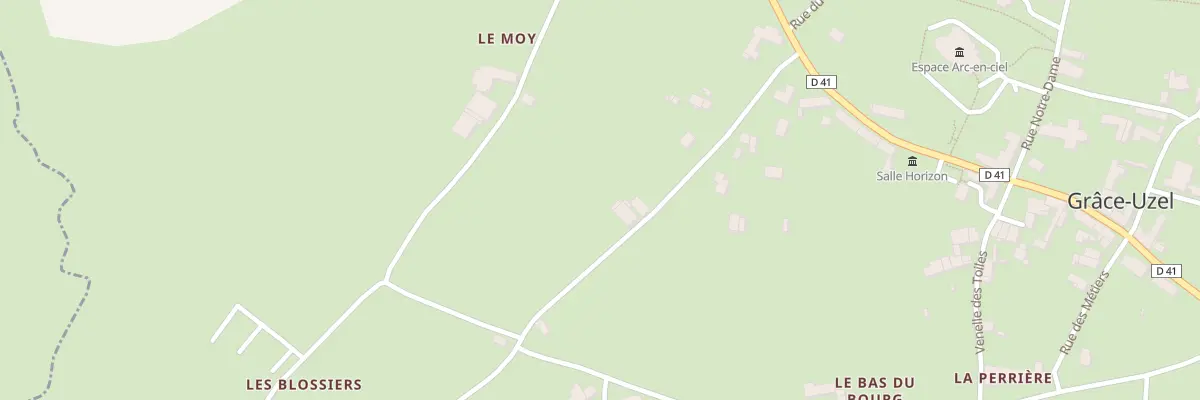 Plan du 8 Les Blossiers à Grâce-Uzel