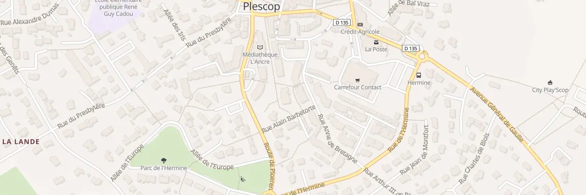 Plan du 3 Rue Alain Barbetorte à Plescop