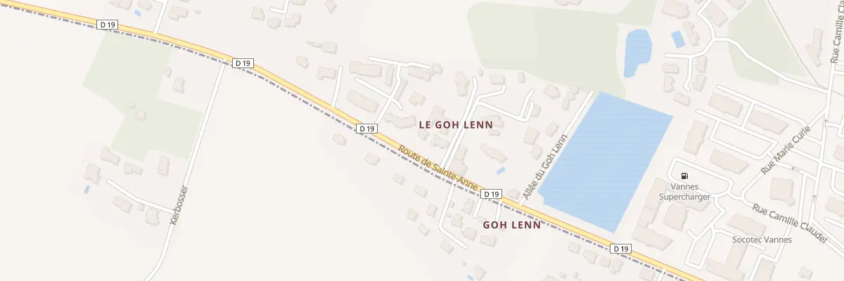 Plan du 1B All Prad Goh Lenn à Plescop