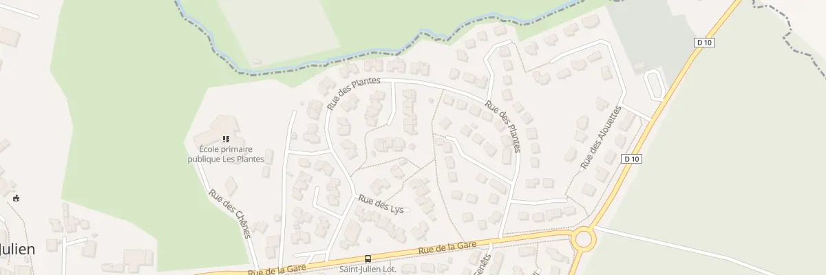 Plan du 9 Rue des Lilas à Saint-Julien