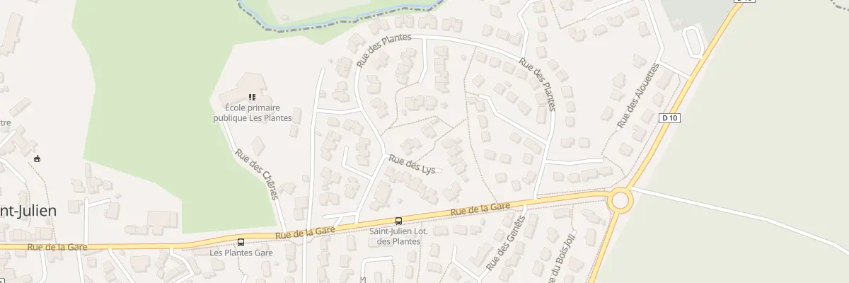 Plan du 5 Rue des Lys à Saint-Julien