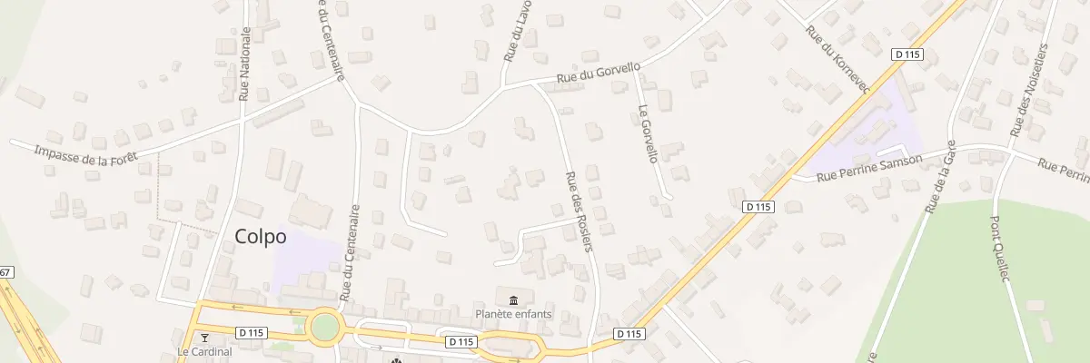 Plan du 11 Rue des Rosiers à Colpo