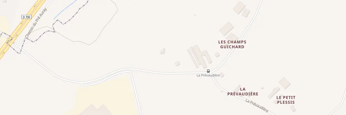 Plan du 1 Les Champs Guichard à Plaintel