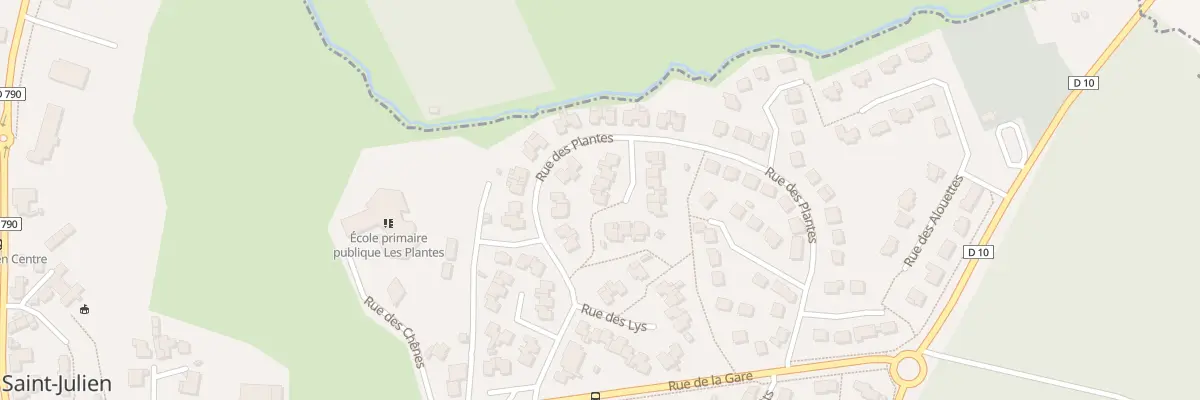 Plan du 17 Rue des Lilas à Saint-Julien