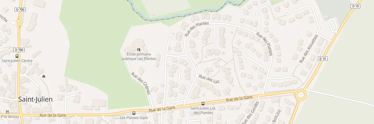 Plan du 14 Rue des Plantes à Saint-Julien