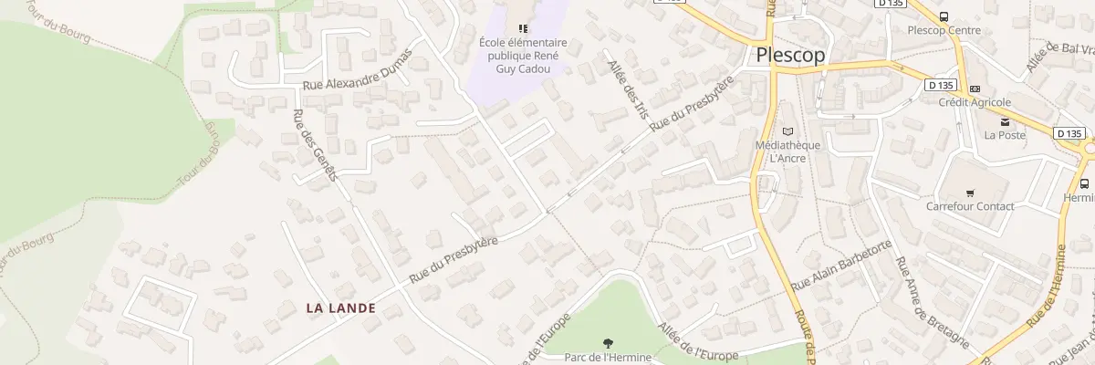 Plan du 2 Rue Charles le Quintrec à Plescop