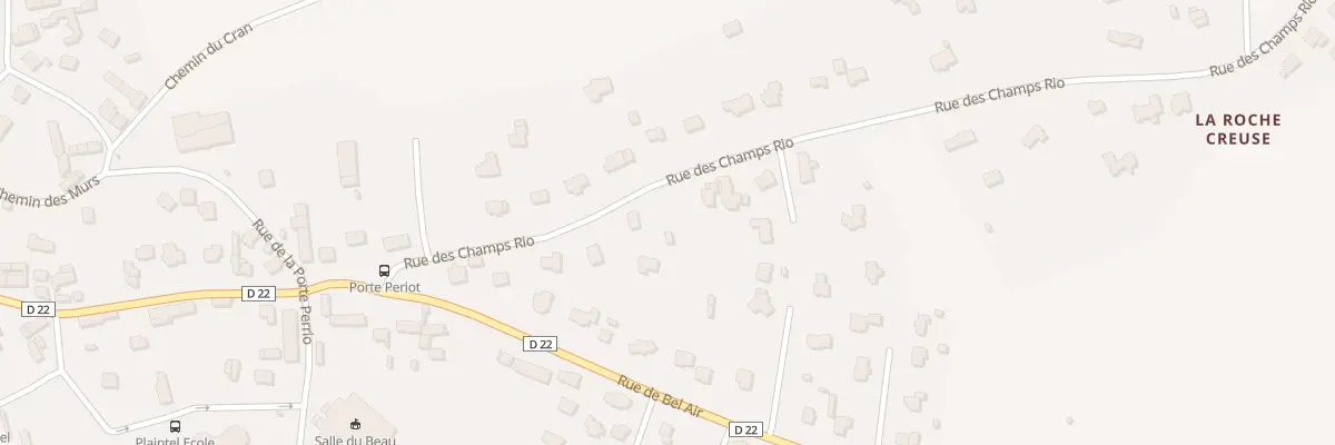 Plan du 190 Rue des Champs Rio - Kergenets à Calanhel