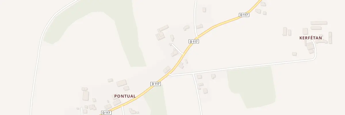 Plan du 33 Pontual à Moréac