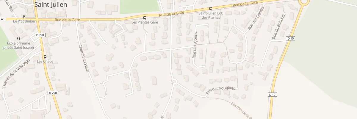 Plan du 11 Rue de la Bruyère à Saint-Julien