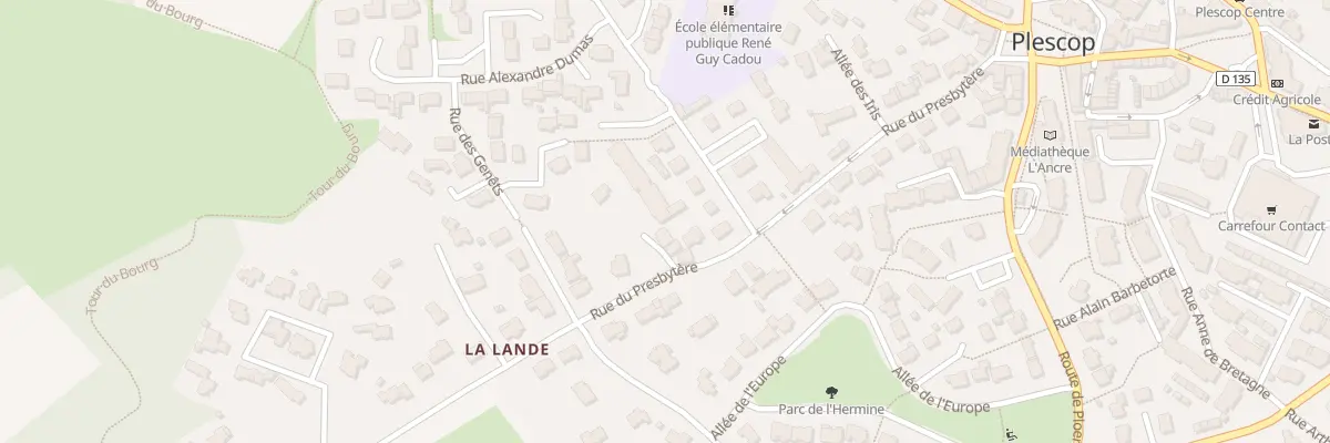 Plan du 9 Rue Charles le Quintrec à Plescop