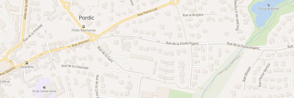 Plan du 10 Rue de la Fosse Argent à Pordic